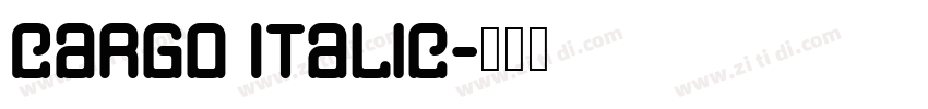 Cargo Italic字体转换
